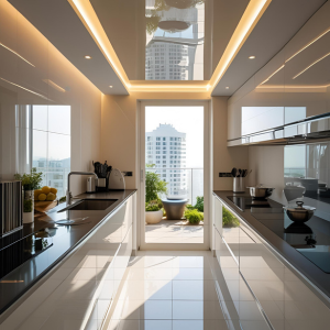 Instalación de cielo raso moderno